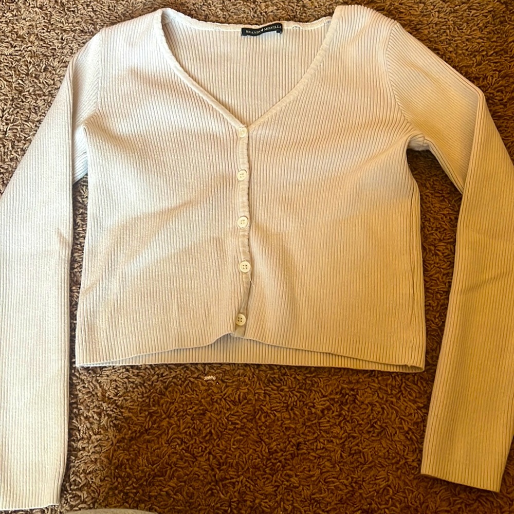 White long sleeve button up